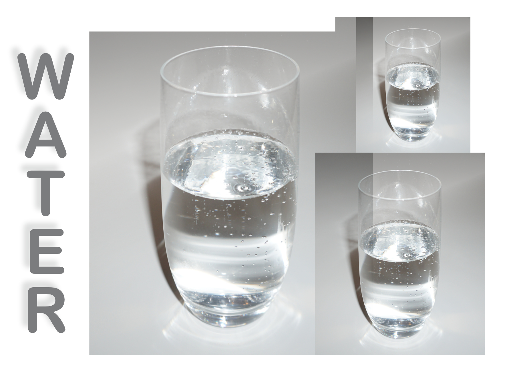 3 glasses of water