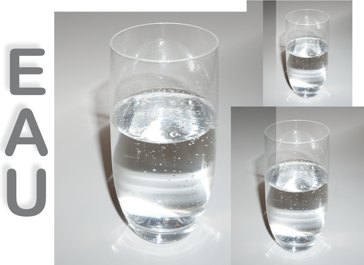 3 verres d'eau